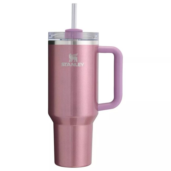 Stanley 40 oz Stainless Steel H2.0 FlowState Quencher Tumbler Mauve Shimmer - Picture 1 of 4